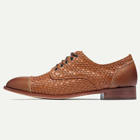 Men's Oxfords Italian Full-Grain Cowhide Lace-up-Dapper - Tokiyos