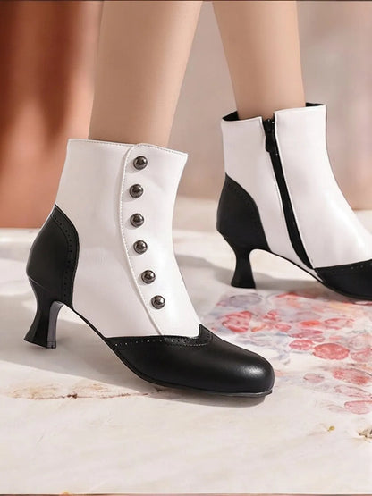 Women's Victorian-Style Buttoned Ankle Boots