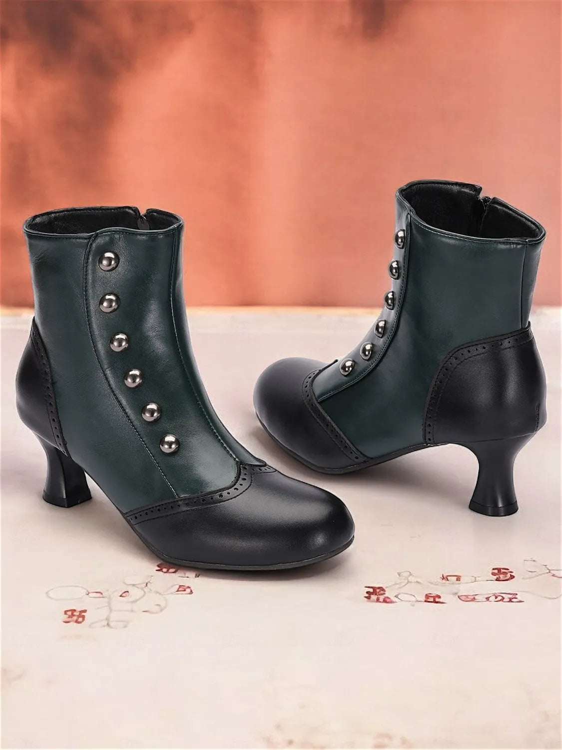 Women's Victorian-Style Buttoned Ankle Boots