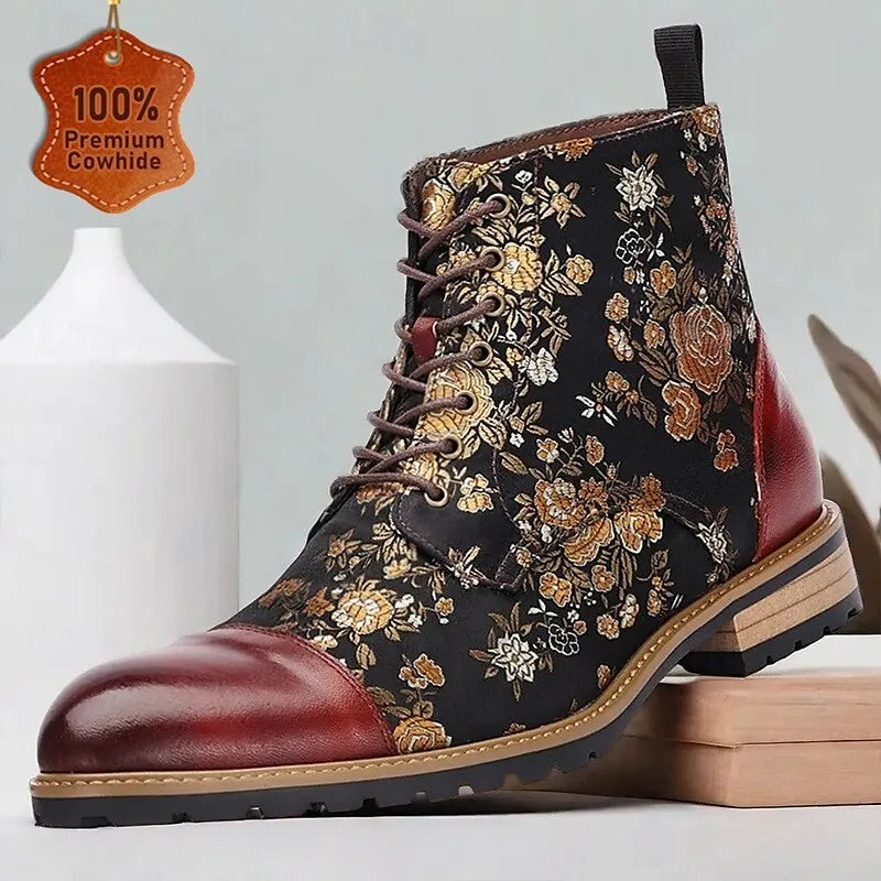 Patterned ankle boots hotsell