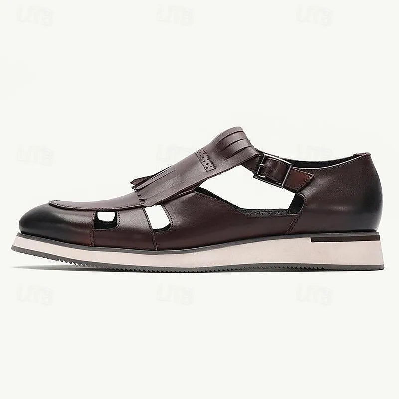 Men's genuine leather sandals - Tokiyos