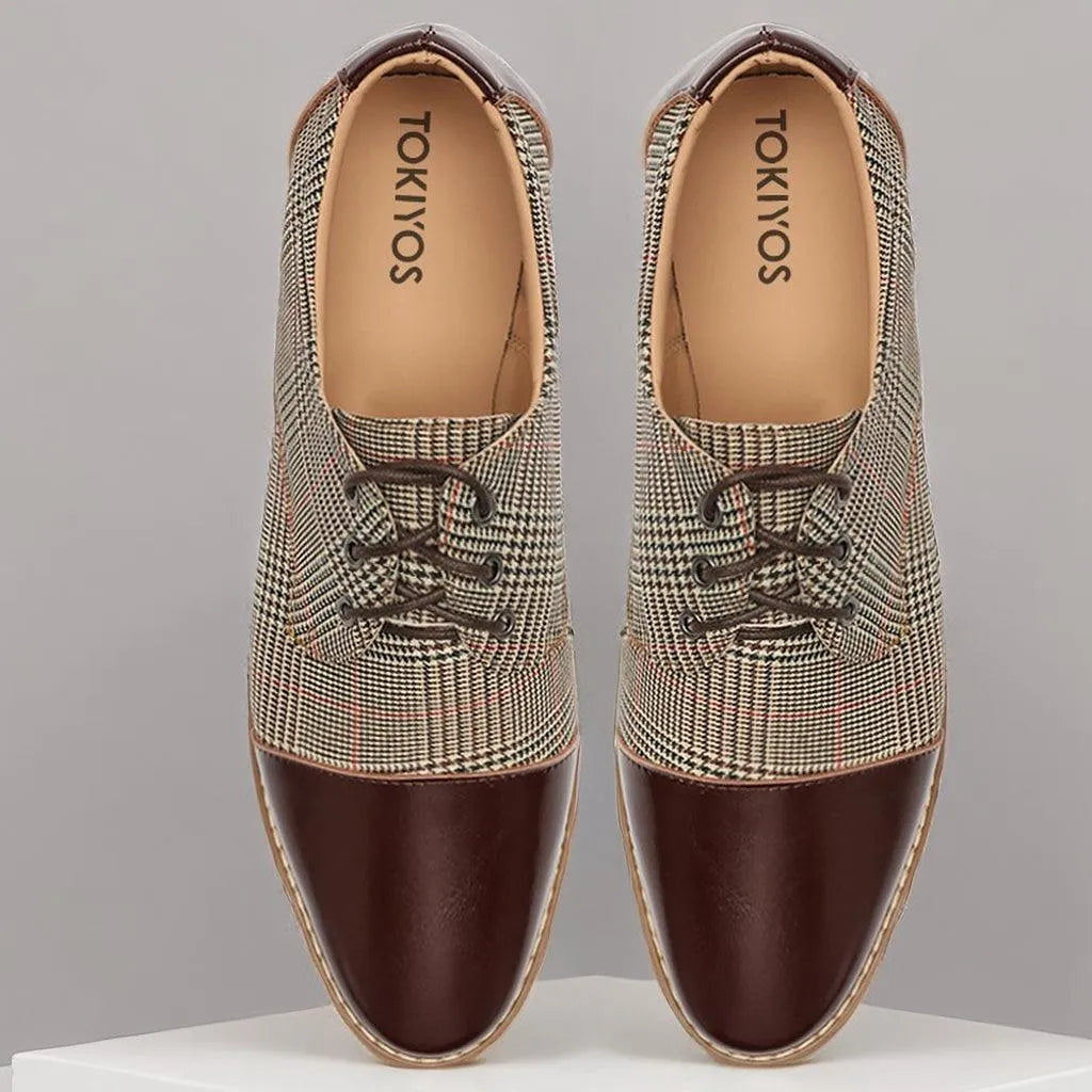 Men's Dress Shoes Plaid - Tokiyos