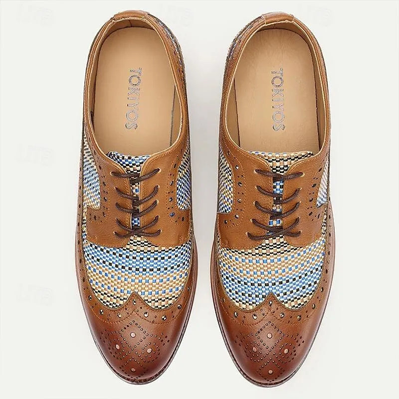 Men's woven leather dress shoes - Tokiyos