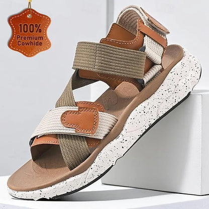 Men's genuine leather sandals - Tokiyos