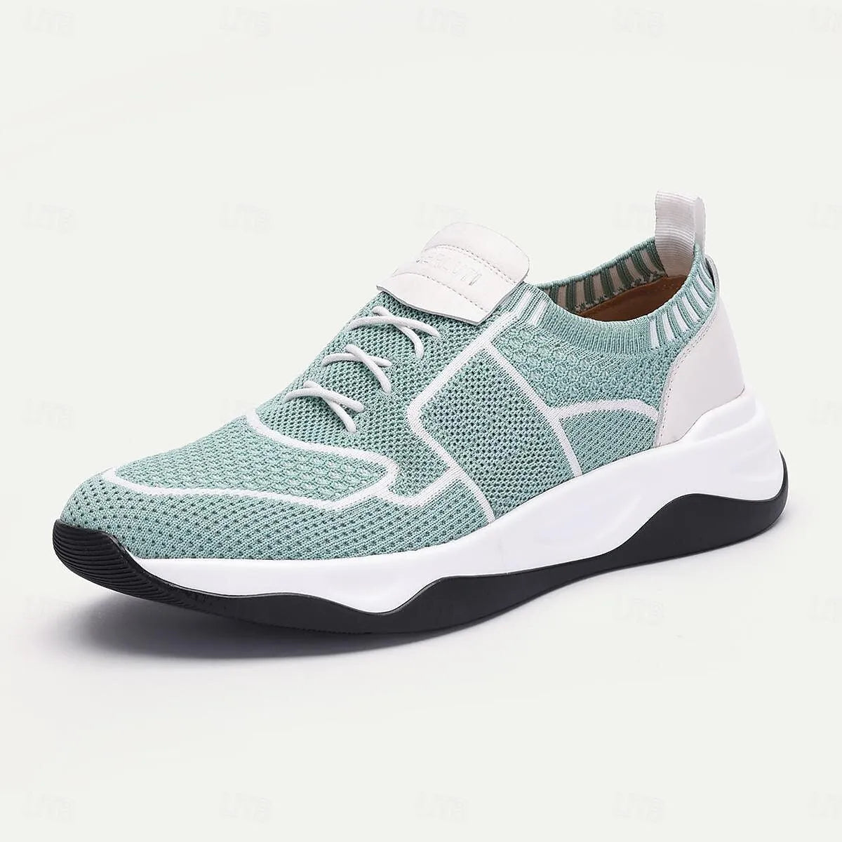 Men's Lightweight Breathable Knit Sneakers - Stylish Athletic Running Shoes with Cushioned Sole - Tokiyos