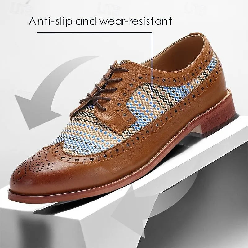 Men's woven leather dress shoes - Tokiyos