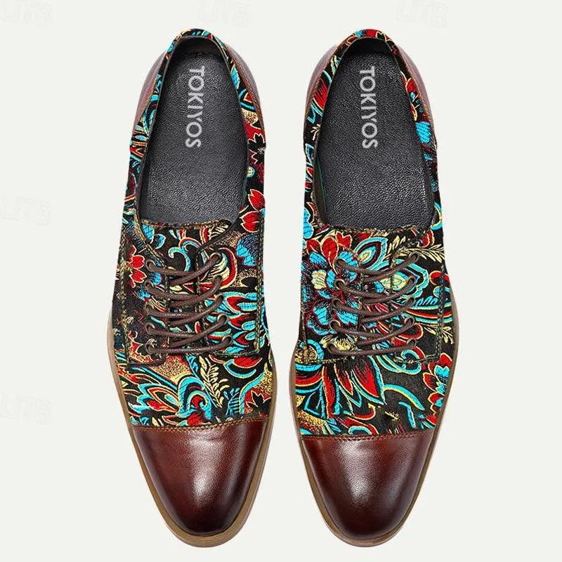 Oxfords Embroidered Leather Lining - Tokiyos