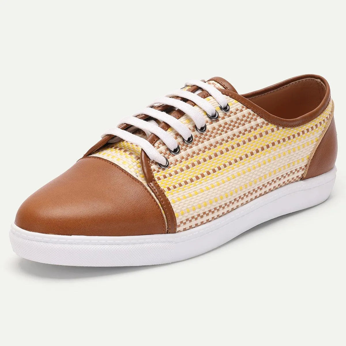 Men's Woven Lace-Up Casual Sneakers - Tokiyos