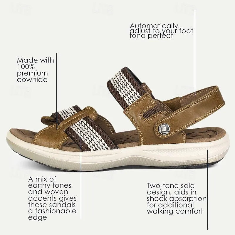 Leather woven sandals - Tokiyos