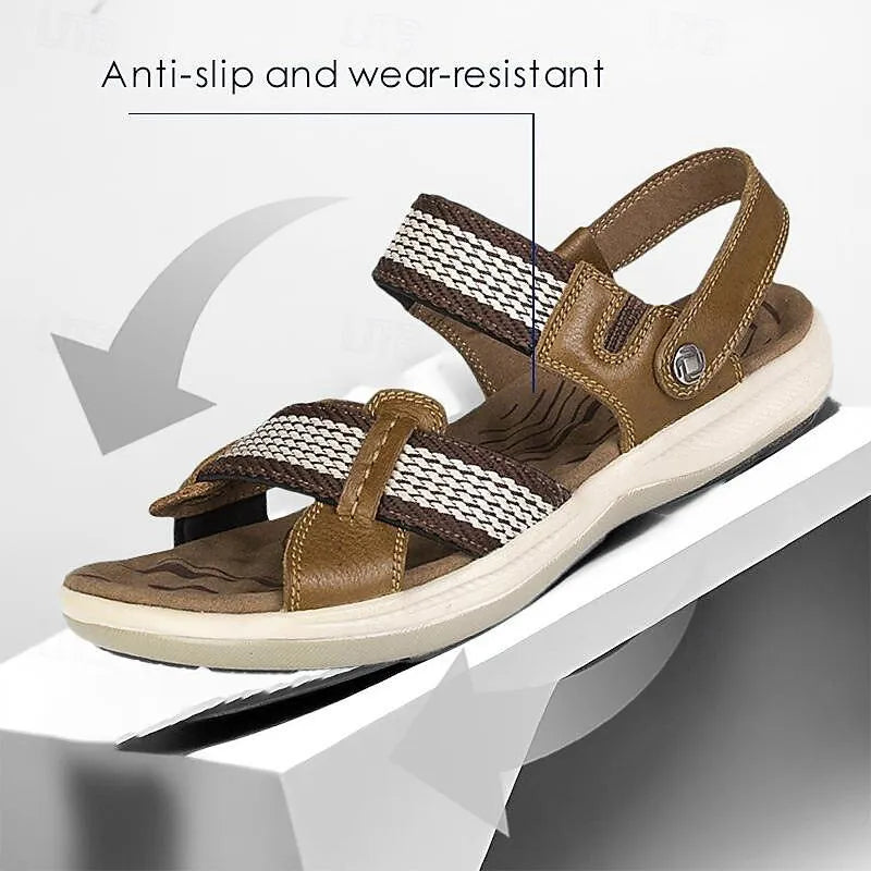 Leather woven sandals - Tokiyos