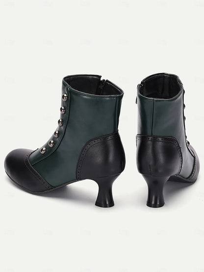 Women's Victorian-Style Buttoned Ankle Boots