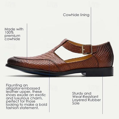 Men's genuine leather sandals - Tokiyos