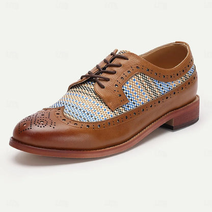 Men's woven leather dress shoes - Tokiyos