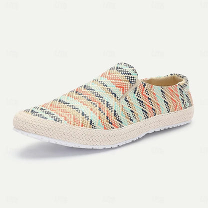 Men's Woven Slip-On Mules - Casual Summer Espadrilles - Tokiyos