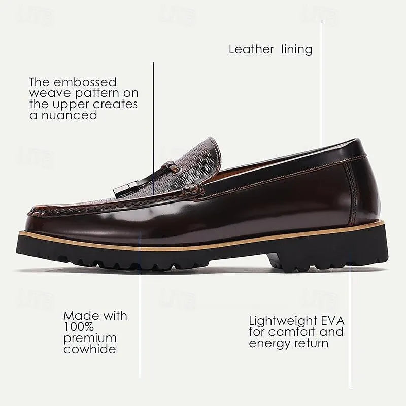 Men's genuine leather loafers - Tokiyos