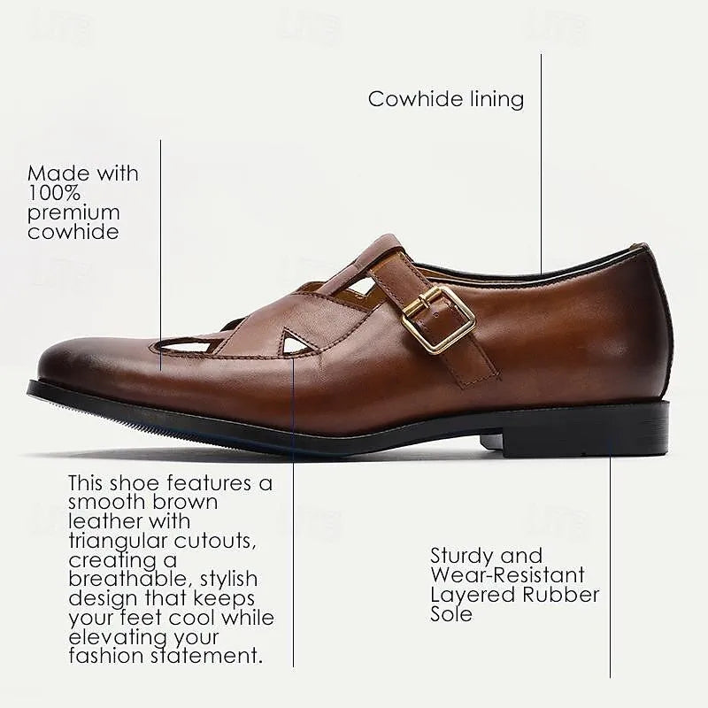 Men's genuine leather sandals - Tokiyos