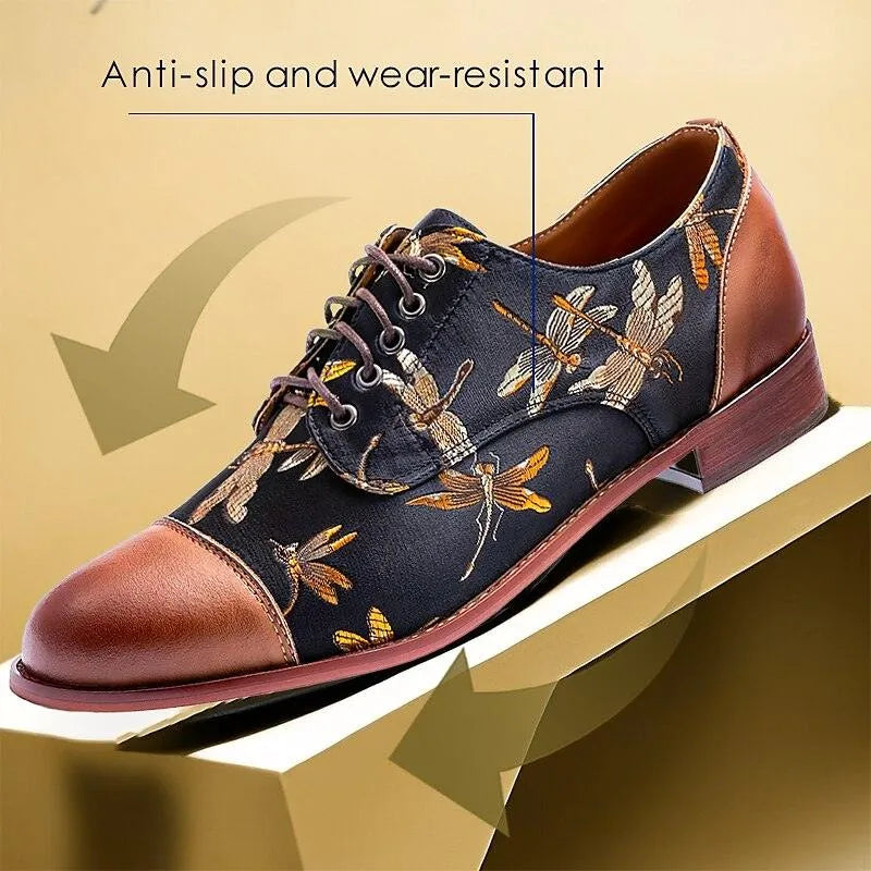 Men's Dress Shoes Pattern Lace-up-Dapper - Tokiyos