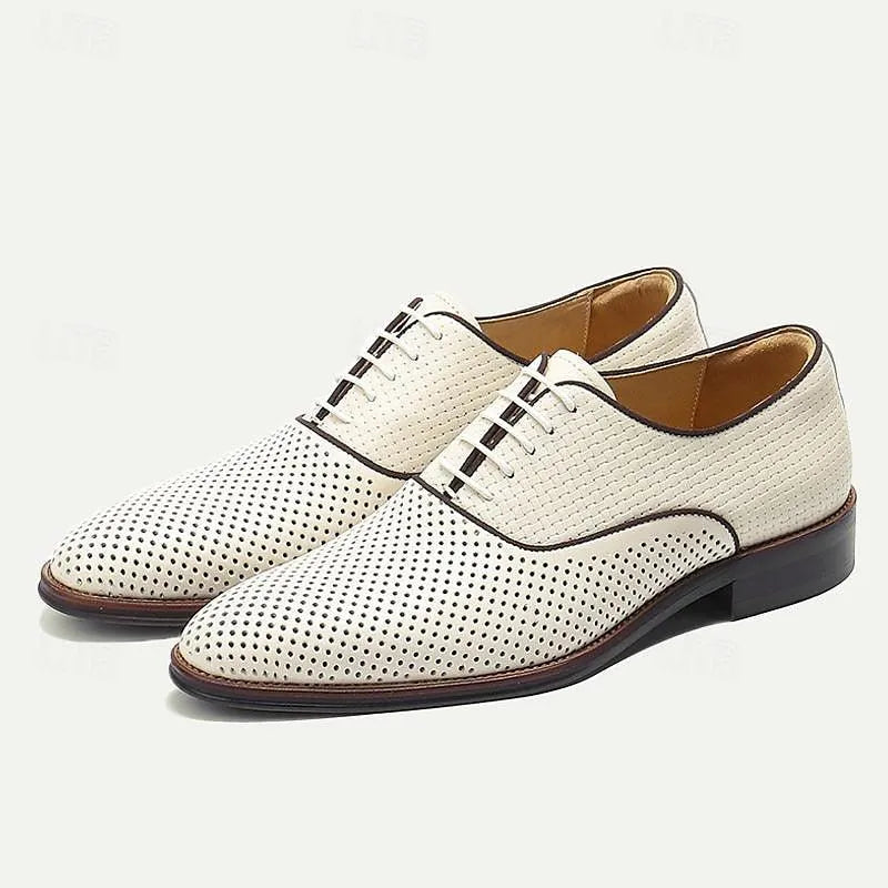 Men's Genuine Leather Oxford Shoes - Tokiyos