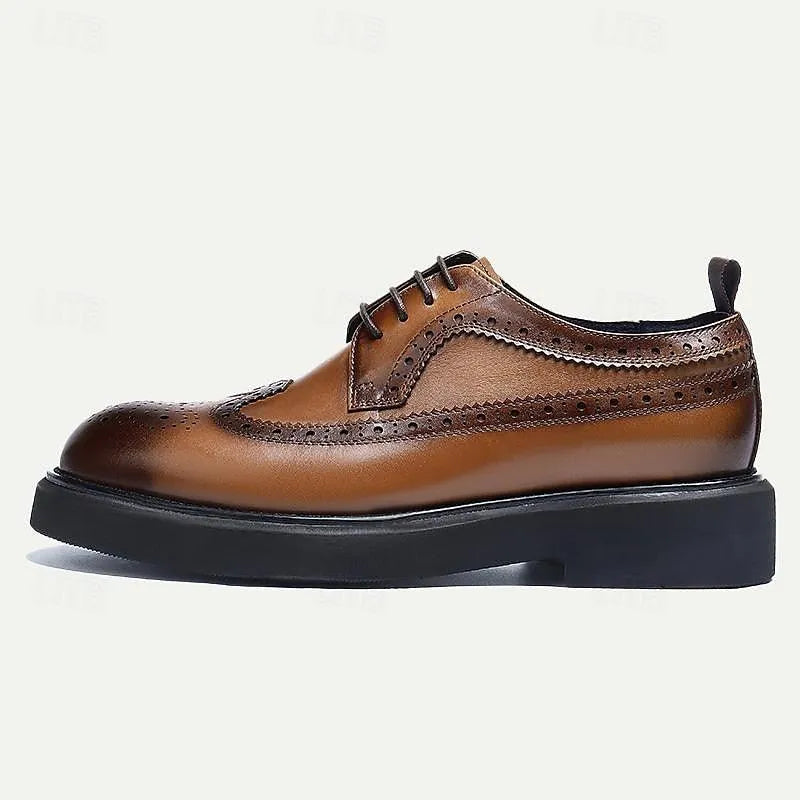 Men's Genuine Leather Oxford Shoes - Tokiyos