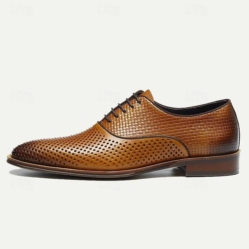 Men's Genuine Leather Oxford Shoes - Tokiyos