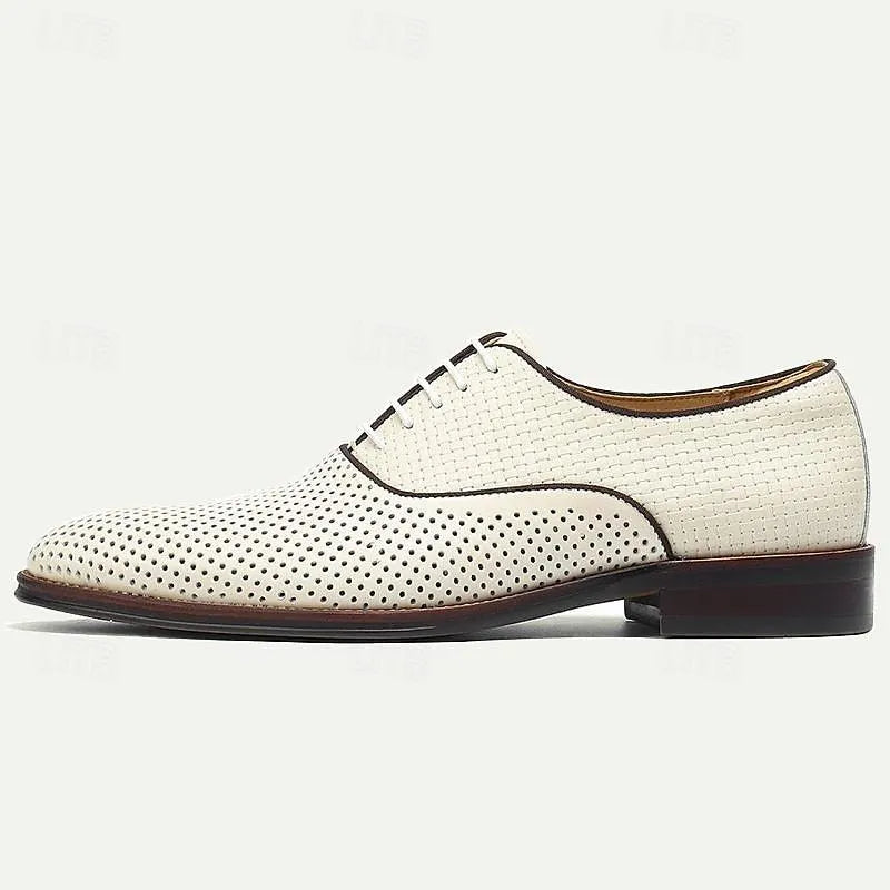 Men's Genuine Leather Oxford Shoes - Tokiyos