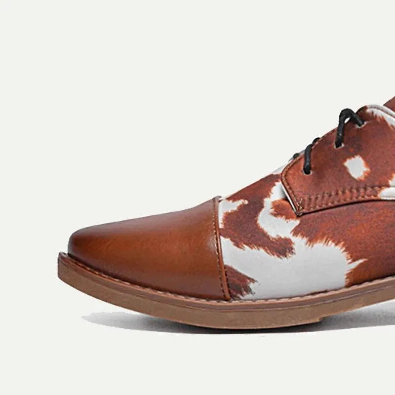 Men's Oxfords Italian Full-Grain Cowhide Pattern-Noble - Tokiyos