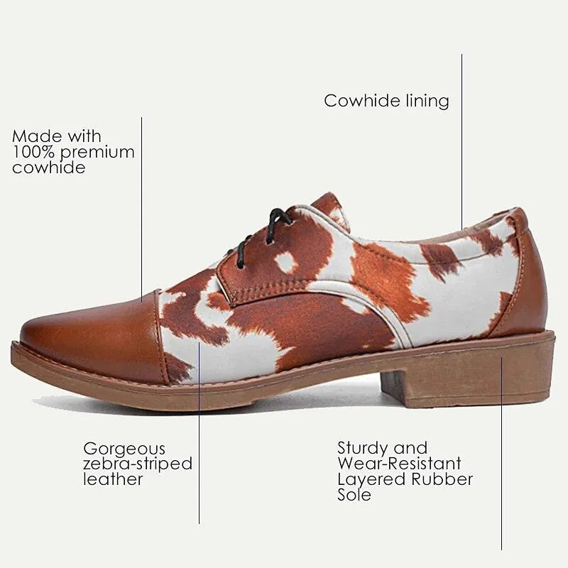 Men's Oxfords Italian Full-Grain Cowhide Pattern-Noble - Tokiyos