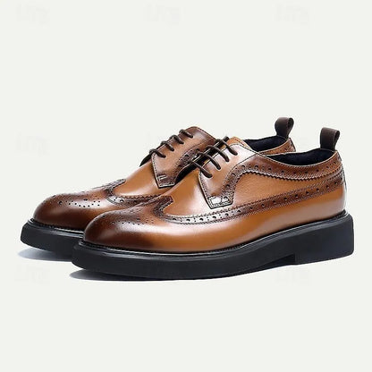 Men's Genuine Leather Oxford Shoes - Tokiyos